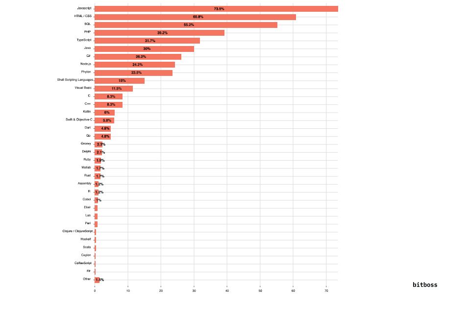 linguaggi più diffusi tra i developer