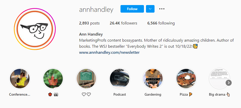 ann handley profilo instagram